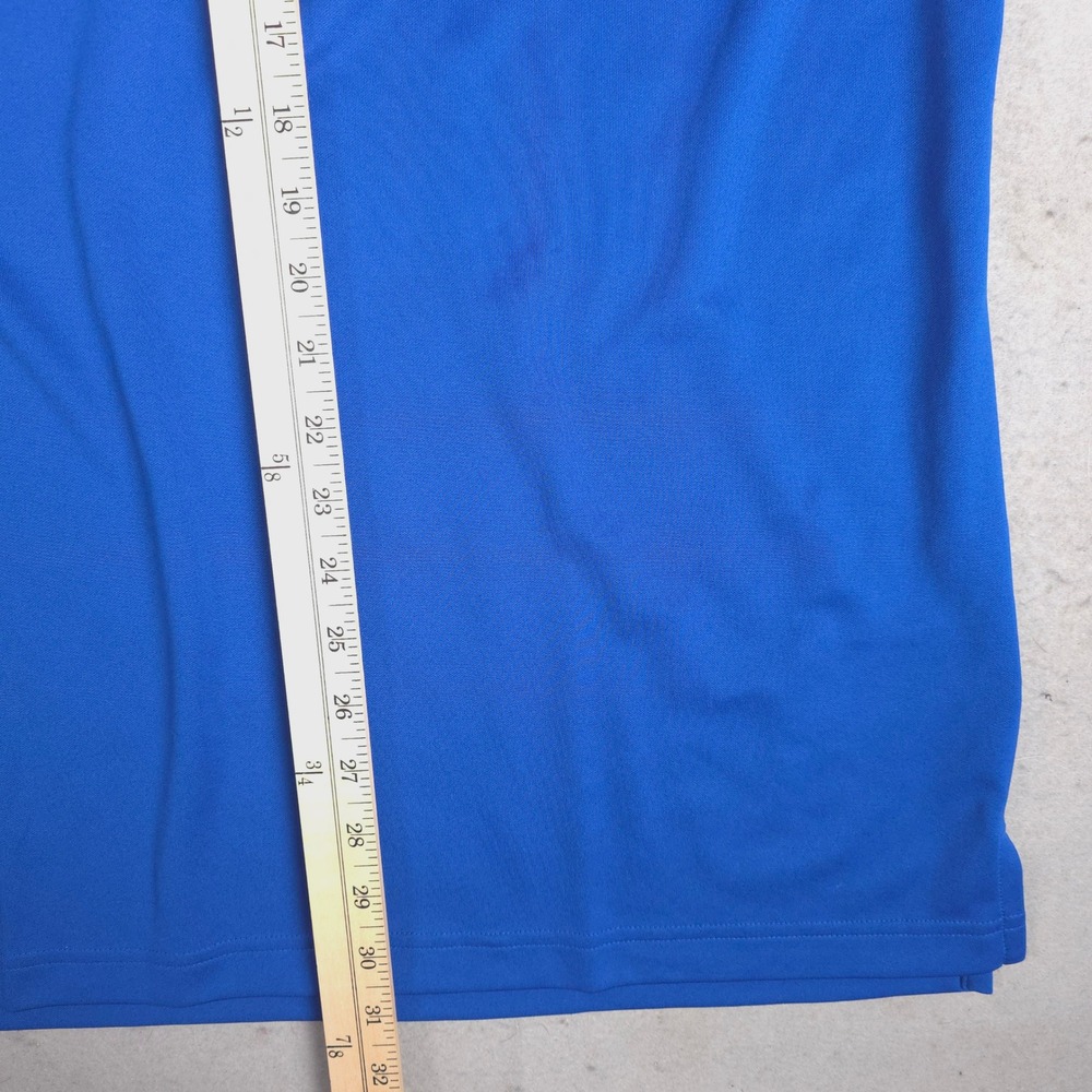 Adidas Golf Polo Shirt Men's XL Blue Performance UPF 50 Anchor Industries Logo - Picture 9 of 11